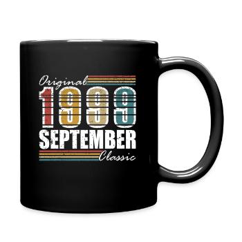 1999 September 1999 25th Birthday Gift - Full Colour Mug - black - Right
