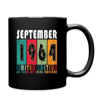 Anniversaire Septembre 1964 Cadeau Septembre 1964 - Mug uni - noir - Droite