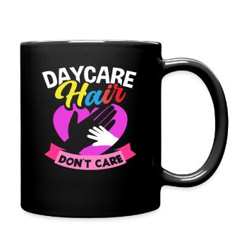 Les cheveux de la maternelle n’ont pas d’importance - Garderie - Mug uni - noir - Droite