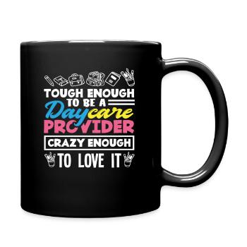 Éducateur de maternelle assez fort assez fou - Mug uni - noir - Droite