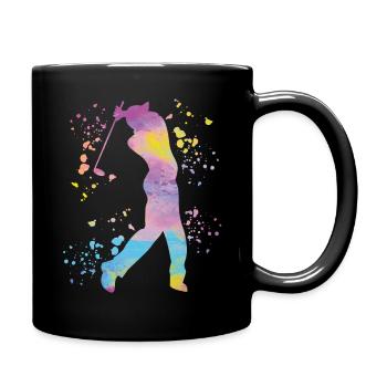 Golfer Colorsplash Kinder Miniaturgolf - Tasse einfarbig - Schwarz - Rechts