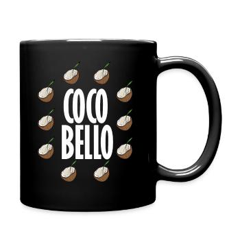 Italienisch, typisch, bello - Tasse einfarbig - Schwarz - Rechts