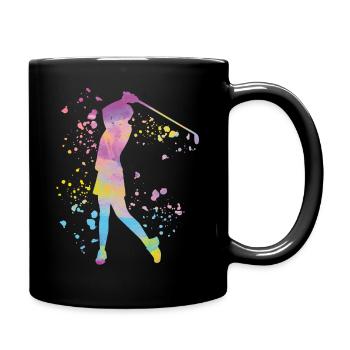 Golfer Colorsplash Kinder Miniaturgolf - Tasse einfarbig - Schwarz - Rechts