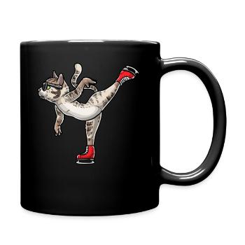 Figure Skating - Cat Figure Skating - Mug uni - noir - Droite