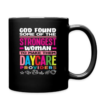The strongest women become - Full Colour Mug - black - Right