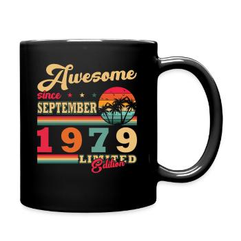 September 1979 Birthday Gift September 1979 - Full Colour Mug - black - Right