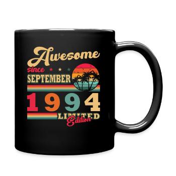 Original Birthday 1994 – Gift September 1994 - Full Colour Mug - black - Right