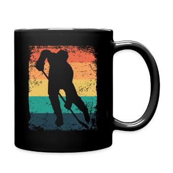 joueurs de hockey sur glace vintage hockey sur glace - Mug uni - noir - Droite