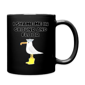 Coastal Unicorn German Proverb - English - Full Colour Mug - black - Right