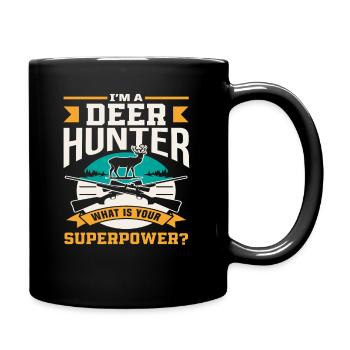 Je suis un chasseur de cerfs, quel est ton superpouvoir - Mug uni - noir - Droite