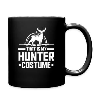 C’est mon costume de chasseur - Mug uni - noir - Droite
