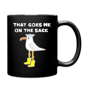 Coastal Unicorn German Proverb - English - Full Colour Mug - black - Right
