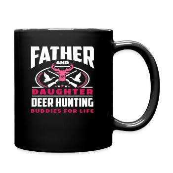 Père et fille Hirschjäger amis pour la vie - Mug uni - noir - Droite