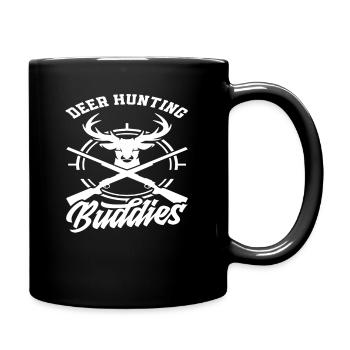 Copains chasseurs de cerfs - Copains de chasse au cerf - Mug uni - noir - Droite