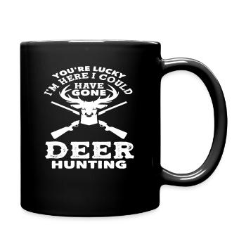 Aurait pu aller chasser le cerf - Mug uni - noir - Droite