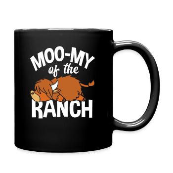 Moo-My Of The Ranch Hochlandkuh - Tasse einfarbig - Schwarz - Rechts