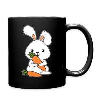 Lapin Légume Carotte Cadeau de lapin de Pâques - Mug uni - noir - Droite