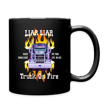 Liar, Liar - Full Colour Mug - black - Right