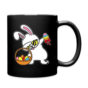 Dabbing Easter Bunny Easter Bunny Rabbit Rabbit Gift - Full Colour Mug - black - Right