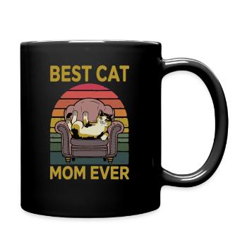 Best cat mom - Full Colour Mug - black - Right