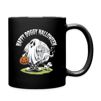 Happy Doggy Halloween Ghost Dog Sneaker Drôle - Mug uni - noir - Droite