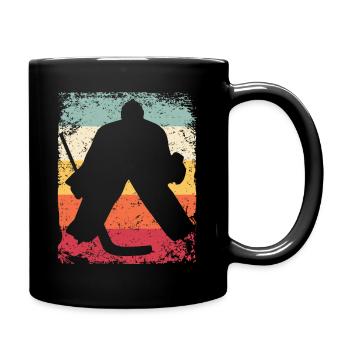 Joueurs de hockey sur glace Vintage Hockey sur glace - Mug uni - noir - Droite