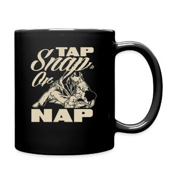 Motif d'arts martiaux Tap Snap Or Nap - Mug uni - noir - Droite