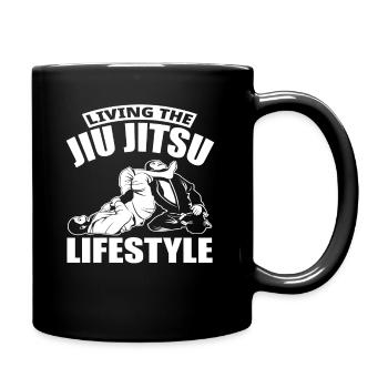 Live the Jiu Jitsu Lifestyle - Full Colour Mug - black - Right