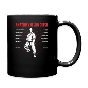 Anatomy of Jiu Jitsu Techniques - Full Colour Mug - black - Right