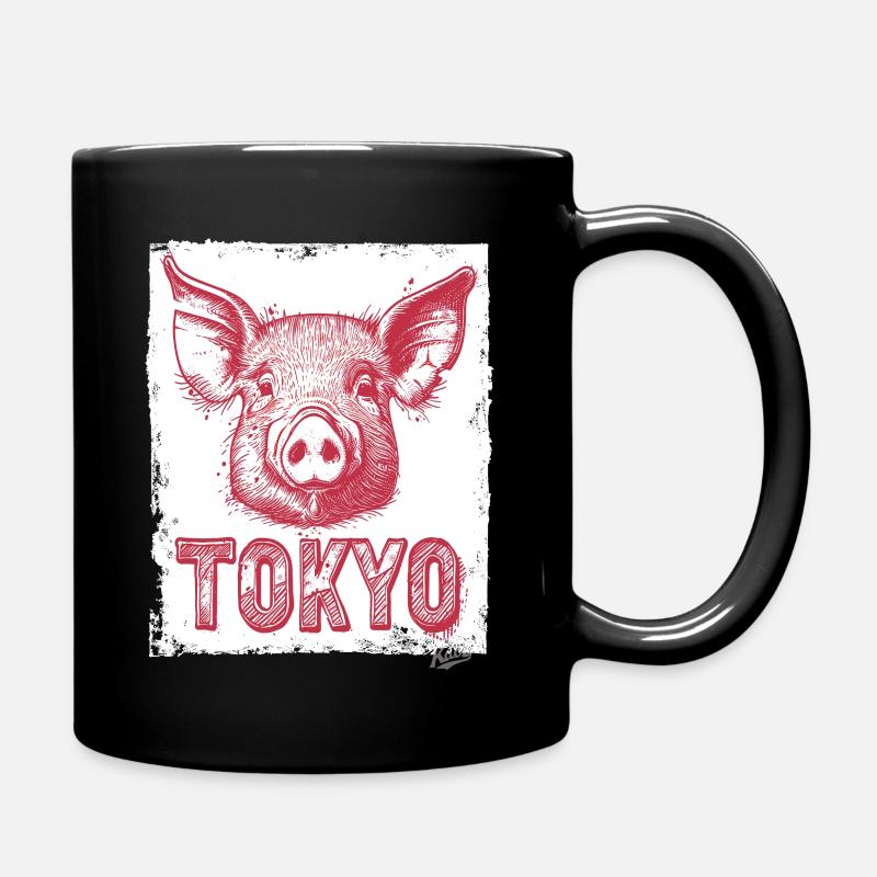 Sow the Tokyo Pig - Full Colour Mug - black