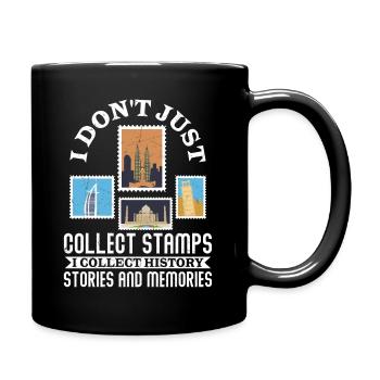 History in My Album: The Stamp Collector’s Tale - Tasse einfarbig - Schwarz - Rechts