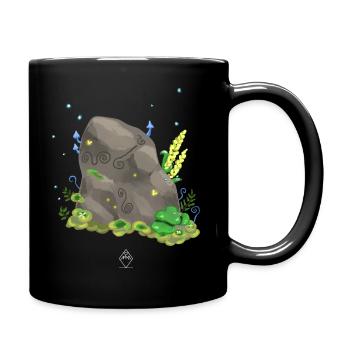 Magic Stone - Tasse einfarbig - Schwarz - Rechts