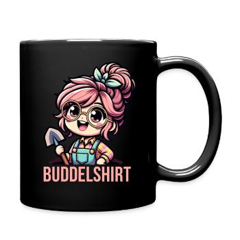 Garten Geschenk Gärtnerin Geburtstag Geschenk - Tasse einfarbig - Schwarz - Rechts