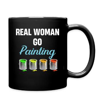 De vraies femmes peintres et illustratrices de peinture - Mug uni - noir - Droite