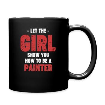 Laissez la fille vous montrer comment - Mug uni - noir - Droite