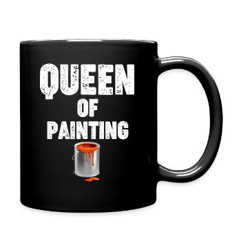 Reine de la peinture, peintre en bâtiment, - Mug uni - noir - Droite