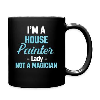 Je suis une peintre en bâtiment, pas une sorcière, et - Mug uni - noir - Droite