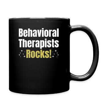 Behavioral therapists rock! - Full Colour Mug - black - Right