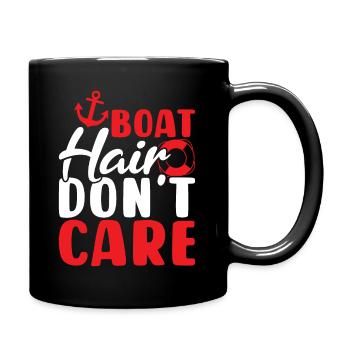 Dictons de bateau Funny Papitän Boater - Mug uni - noir - Droite