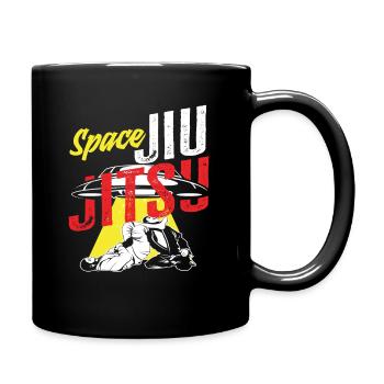 Space Jiu Jitsu UFO Arts Martiaux Design - Mug uni - noir - Droite