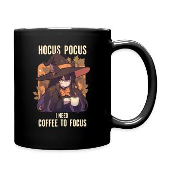 Hocus Pocus Süße Hexe Kaffee Halloween - Tasse einfarbig - Schwarz - Rechts