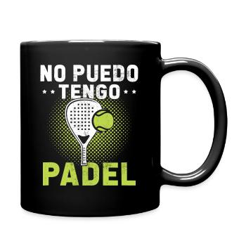 Ich kann Padel Gift Padelist nicht haben - Tasse einfarbig - Schwarz - Rechts