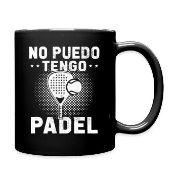 Ich kann Padel Gift Padelist nicht haben - Tasse einfarbig - Schwarz - Rechts