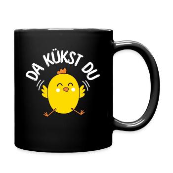 Là vous poussin Pâques Oeufs de Pâques Enfants Poulet Poussin - Mug uni - noir - Droite