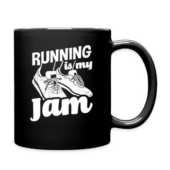 Running is my passion - Full Colour Mug - black - Right