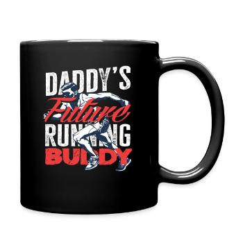 Dad's Future Running Partner Motif - Full Colour Mug - black - Right