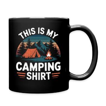 C’est ma chemise de camping Campen - Mug uni - noir - Droite