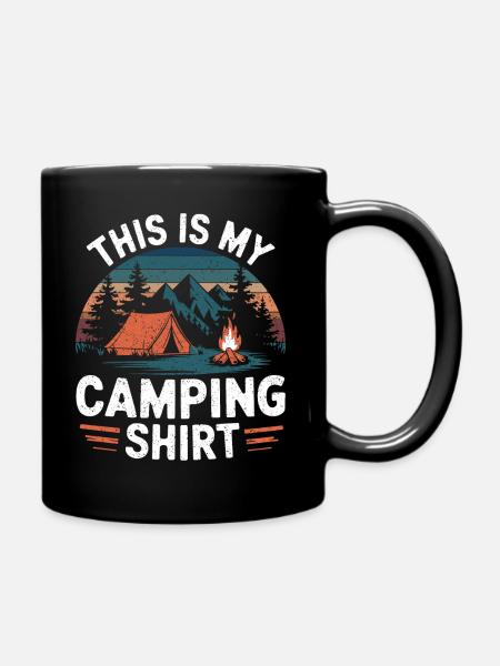 C’est ma chemise de camping Campen - Mug uni - noir