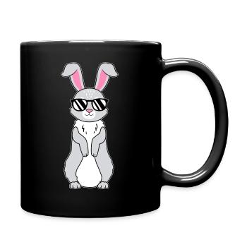 Lapin avec des lunettes de soleil Lapin Bunny Lover G - Mug uni - noir - Droite