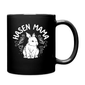 Maman Lapin Cadeau Pâques Fête des Mères Lapin Maman - Mug uni - noir - Droite